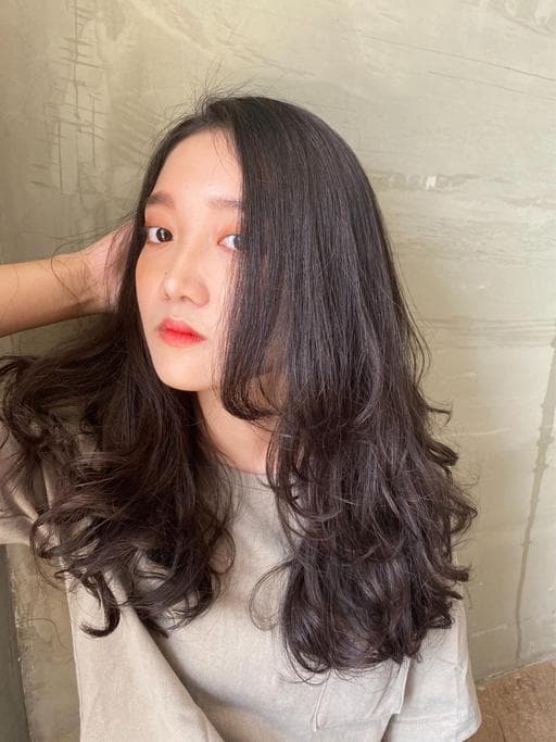 長瀏海、女生長髮、溫塑燙