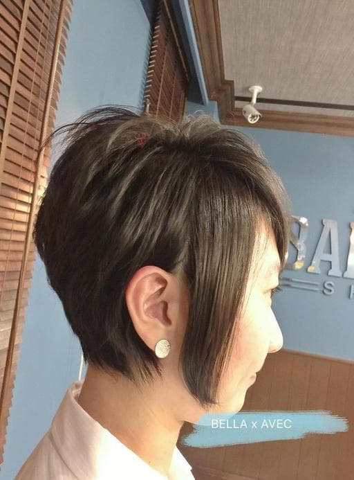 女生短髮、短髮、線條感