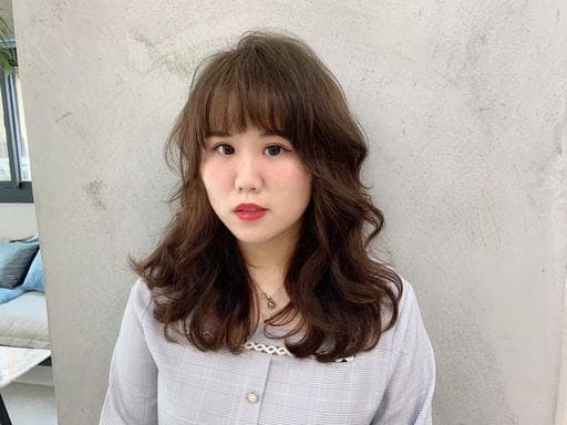 女生中長髮、女生染燙、溫塑燙