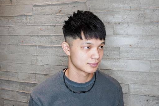 長瀏海、男生短髮、短髮