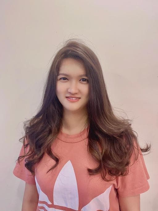 長瀏海、女生長髮、溫塑燙