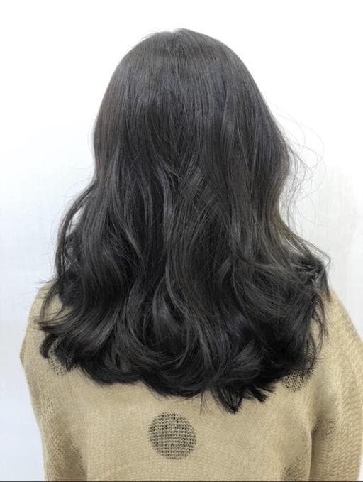 女生中長髮、冷色調、女生染髮
