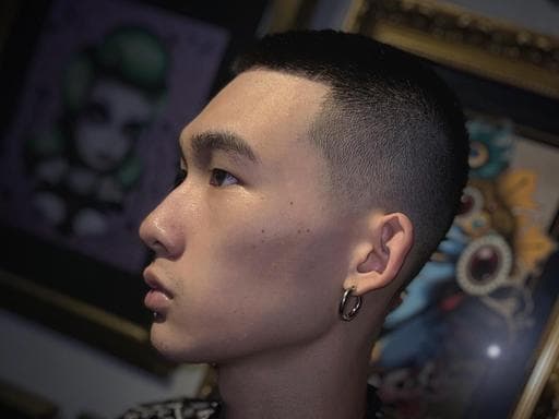 男生Undercut、漸層寸頭、漸層削邊頭