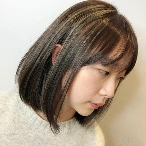 女生短髮、挑染、設計染