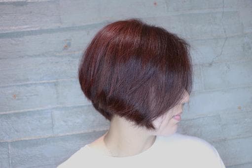 女生短髮、長瀏海、中性髮