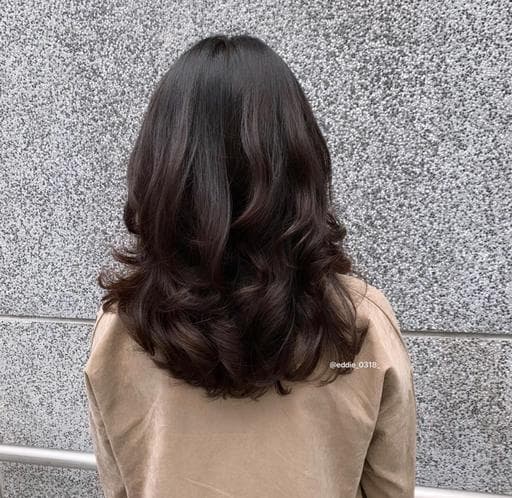 韓系捲度、女生長髮、短瀏海
