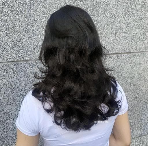 長瀏海、女生長髮、溫塑燙