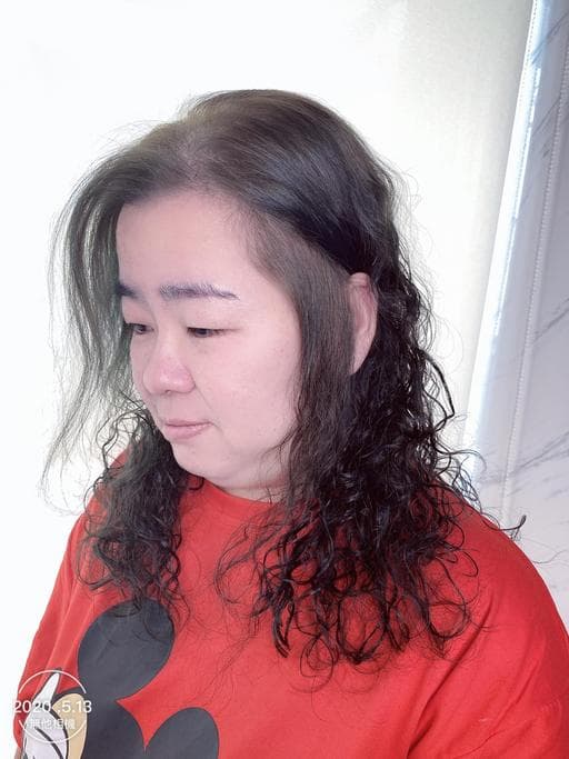 燙卷、長瀏海、女生染燙