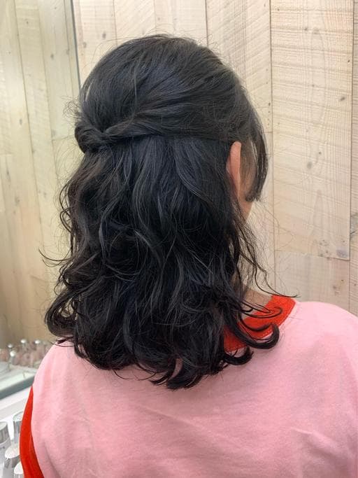 女生中長髮、溫塑燙、女生燙髮