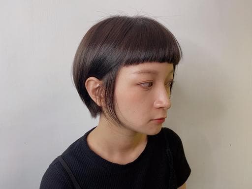 女生短髮、女生染髮、短瀏海