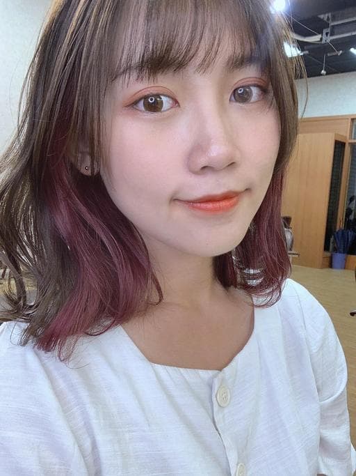 女生短髮、短瀏海、電棒造型