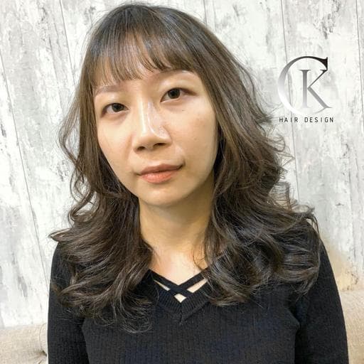 女生中長髮、溫塑燙、女生燙髮