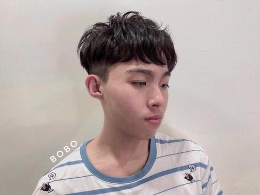 男生短髮、男生燙髮、冷燙