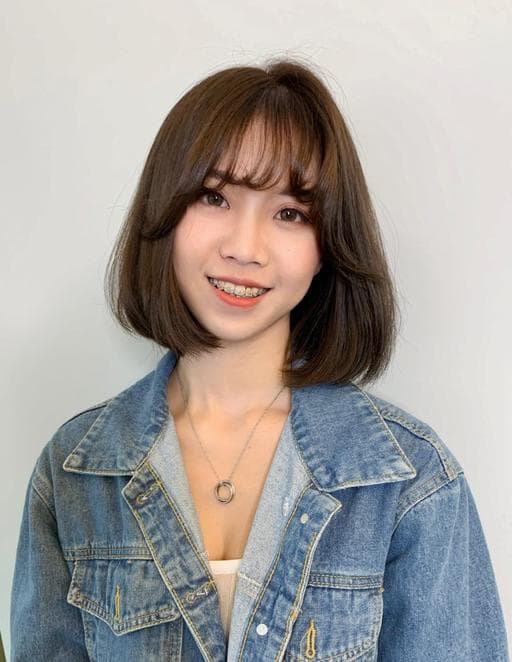 女生短髮、短瀏海、女生染髮
