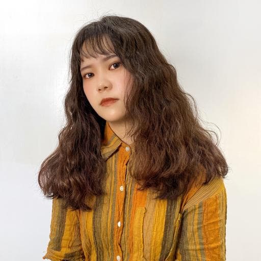 女生長髮、女生燙髮、短瀏海