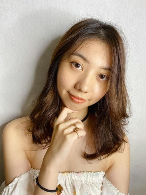 長瀏海、女生長髮、溫塑燙