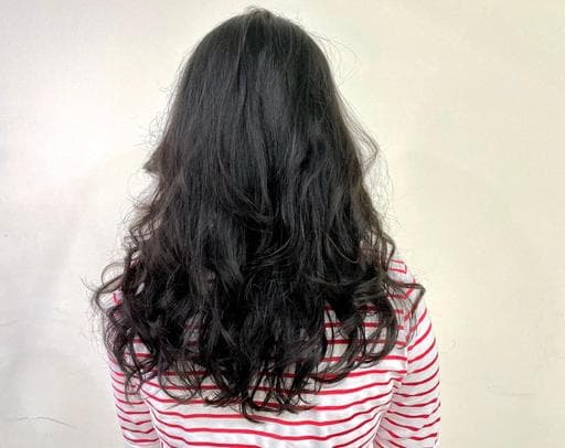 長瀏海、女生長髮、溫塑燙