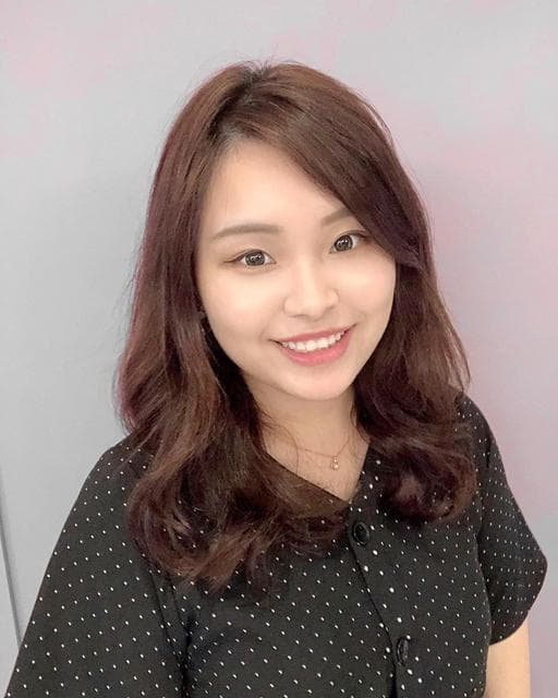 女生中長髮、溫塑燙、女生燙髮