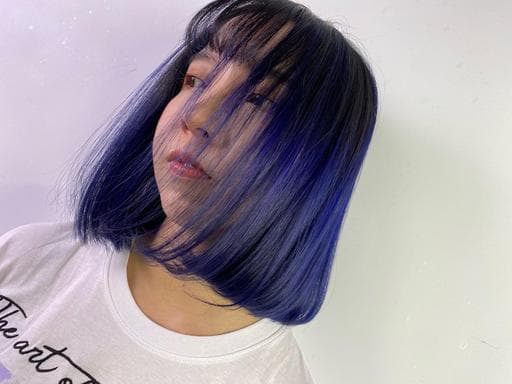 女生短髮、漂色、霧面質感