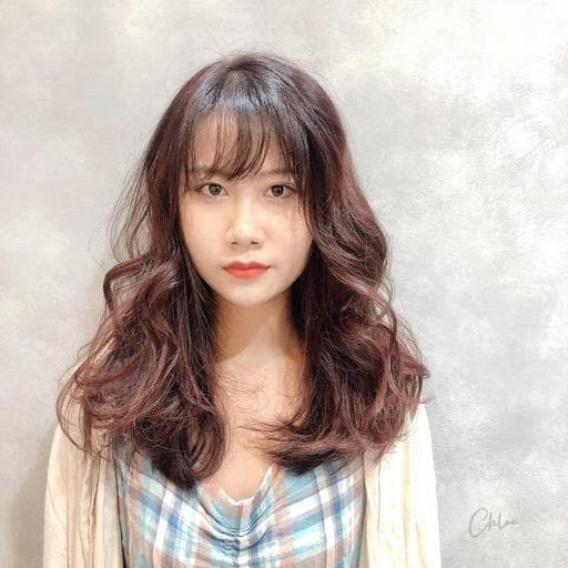 女生長髮、女生染髮、短瀏海