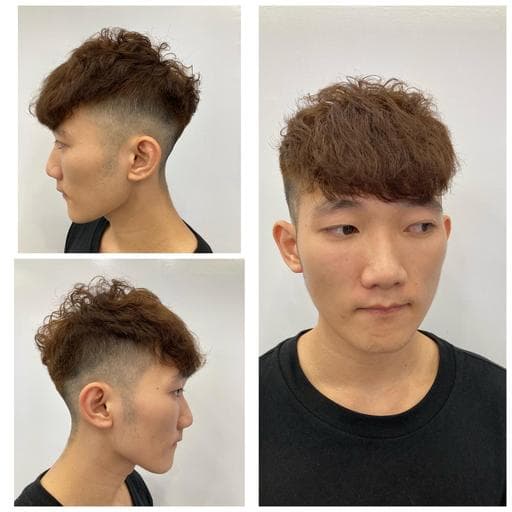 男生短髮、男生卷髮、溫塑燙