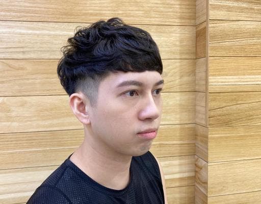 男生紋理剪裁、細軟髮、男生燙髮
