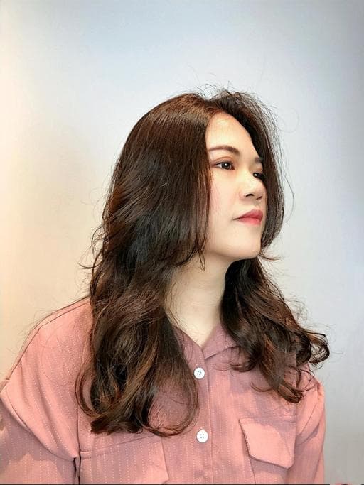 燙卷、長瀏海、女生染燙