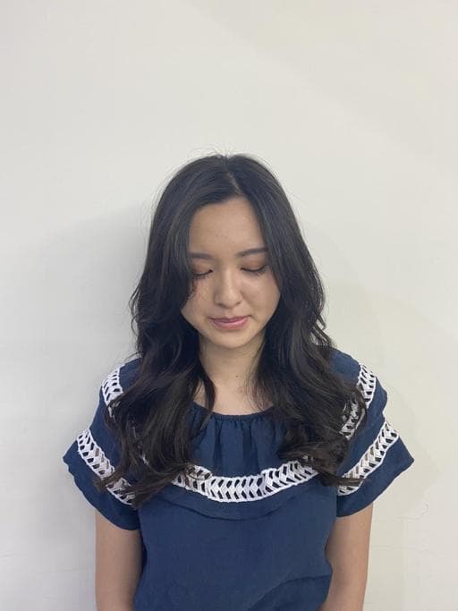 長瀏海、女生長髮、溫塑燙