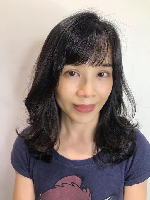 女生中長髮、浪漫大卷、韓系捲度
