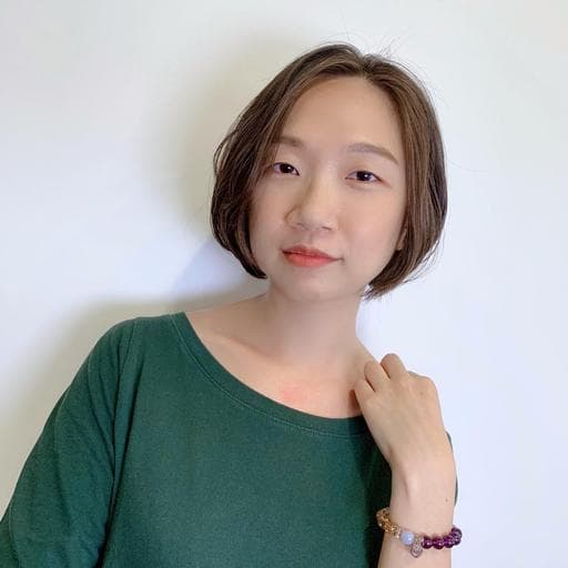 女生短髮、長瀏海、冷燙