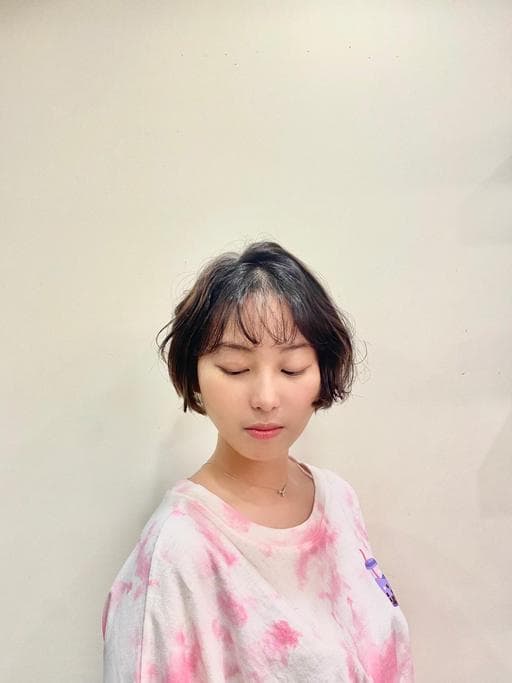女生短髮、電棒造型、不用漂髮