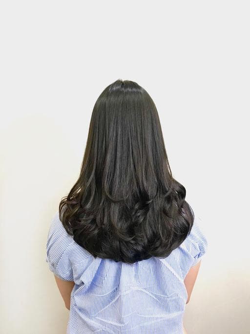 長瀏海、女生長髮、粗硬髮