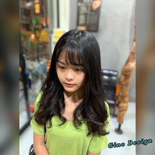 短瀏海、女生長髮、女生燙髮