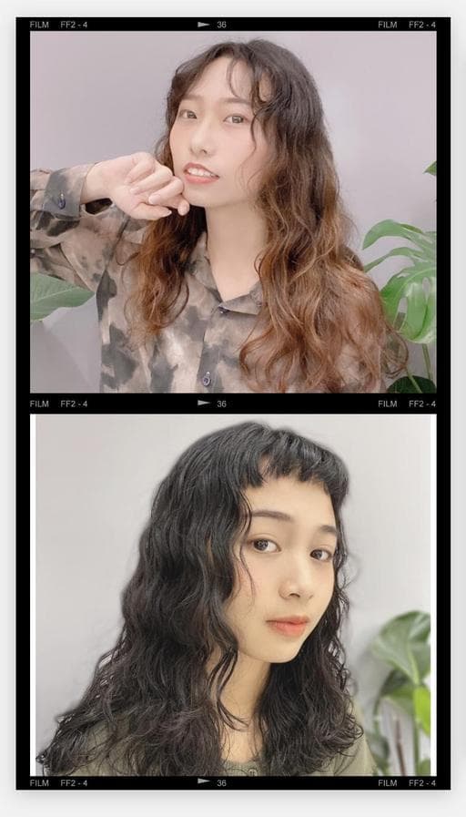 女生長髮、水波紋卷、復古Q毛卷