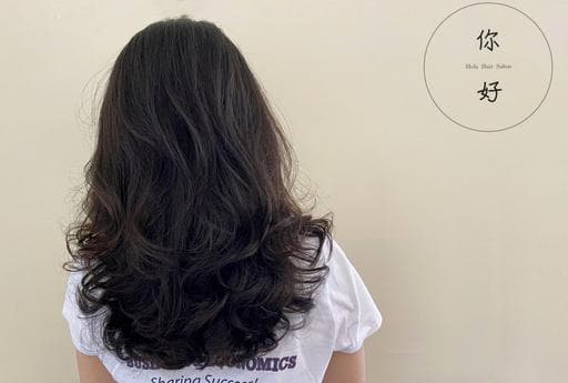 女生長髮、溫塑燙、女生燙髮