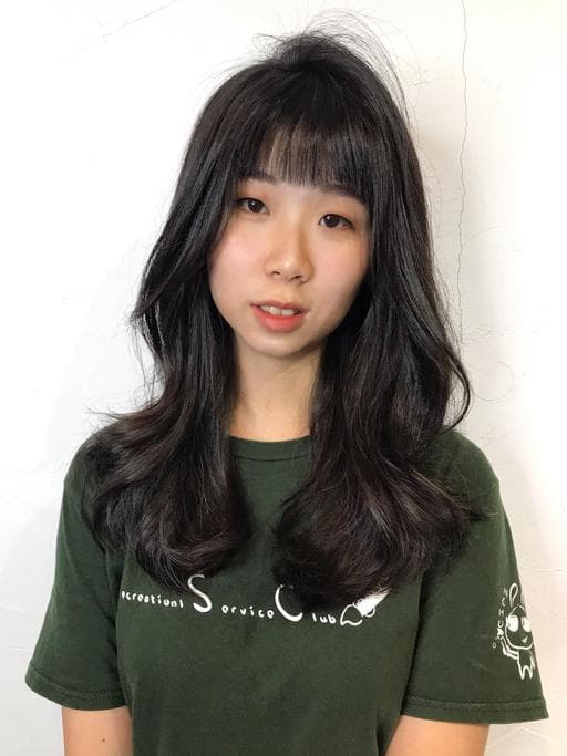 浪漫大卷、女生長髮、短瀏海
