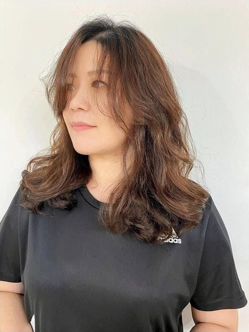 長瀏海、女生染燙、浪漫大卷
