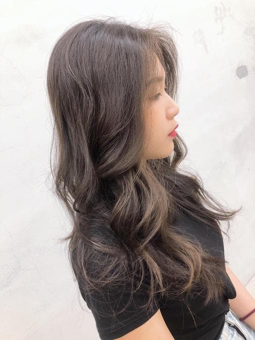 女生長髮、溫塑燙、圓臉
