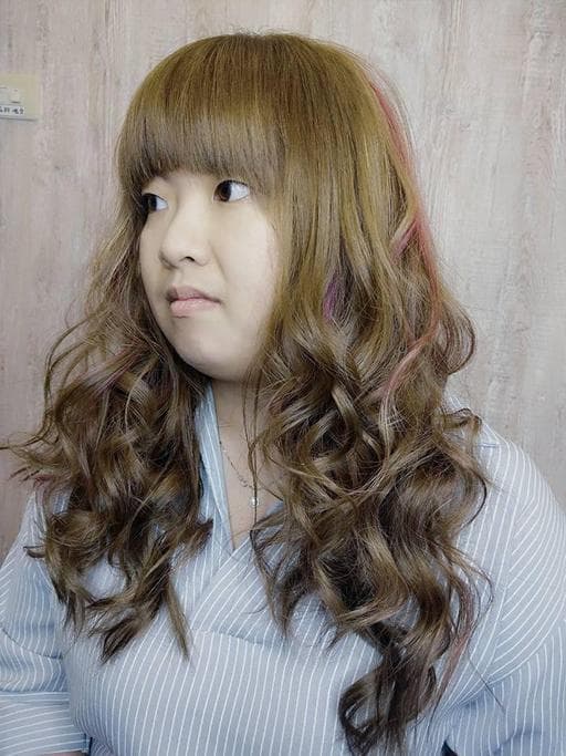 挑染、女生染燙、浪漫大卷