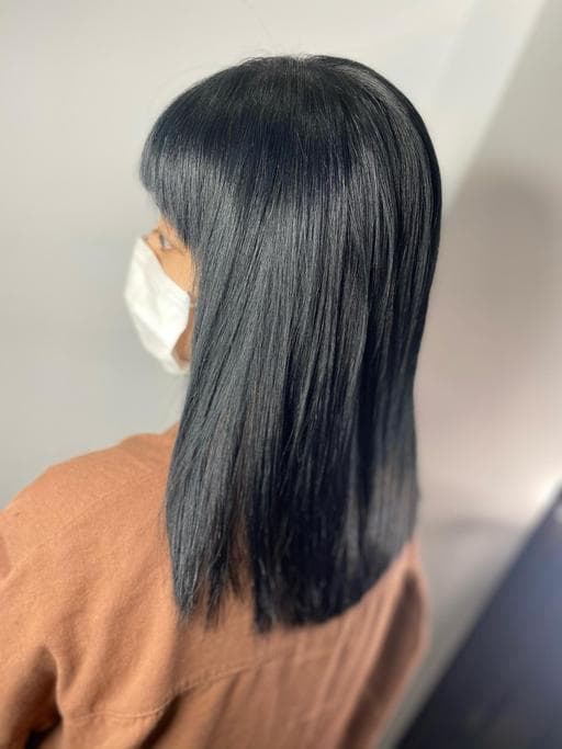 特殊色、藍灰色、隱藏式挑染