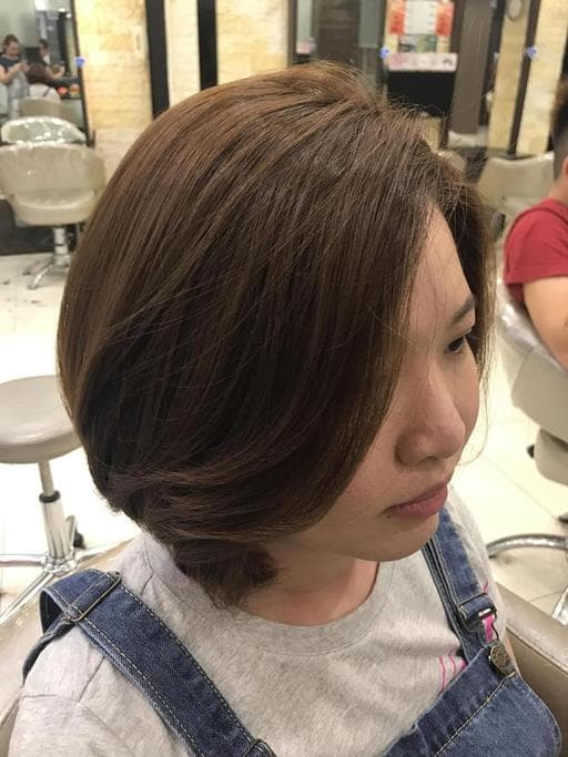 清新中短髮-(耳下肩上)、春天花季髮色、女生短髮