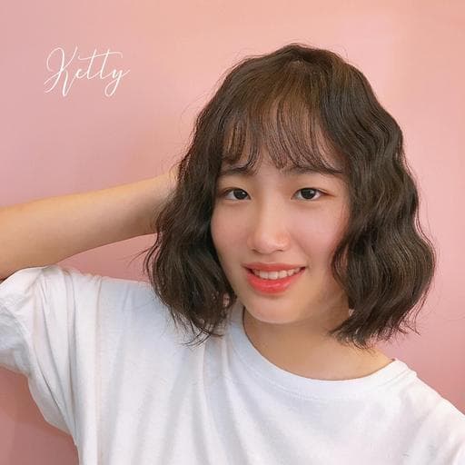 女生中長髮、燙卷、浪漫大卷