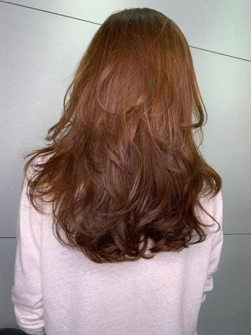 長瀏海、女生染燙、質感溫塑