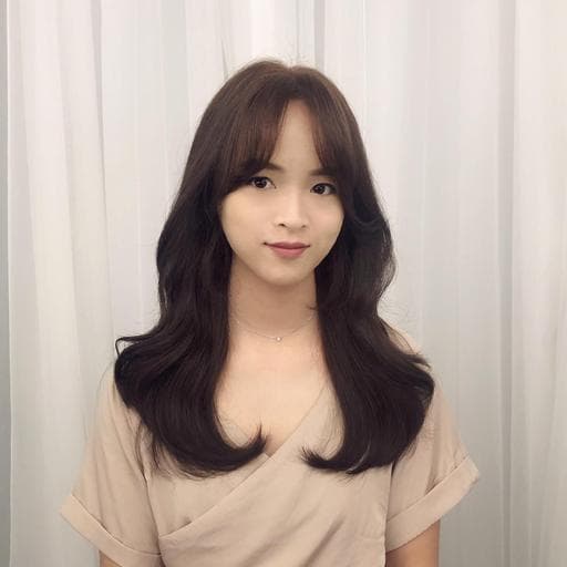 長瀏海、女生染燙、女生長髮