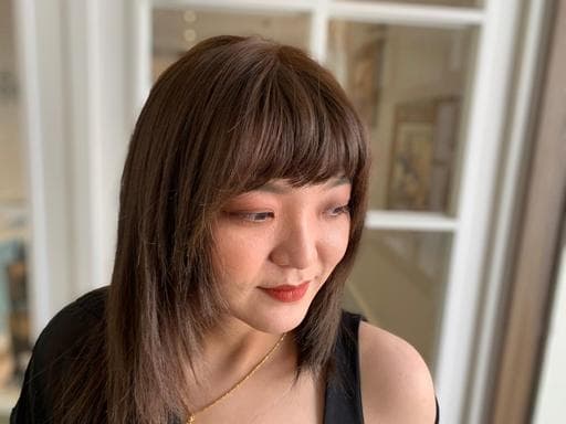 女生長髮、女生染髮、短瀏海