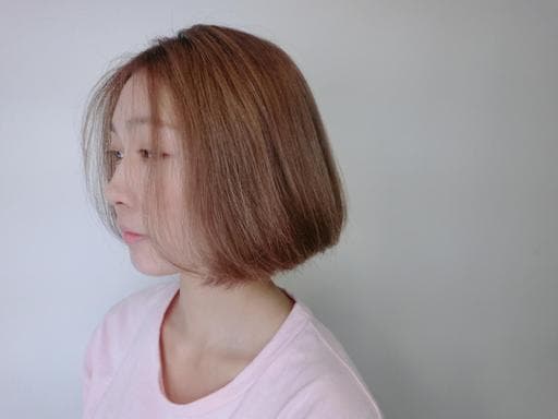 女生短髮、漂色、結構式護髮