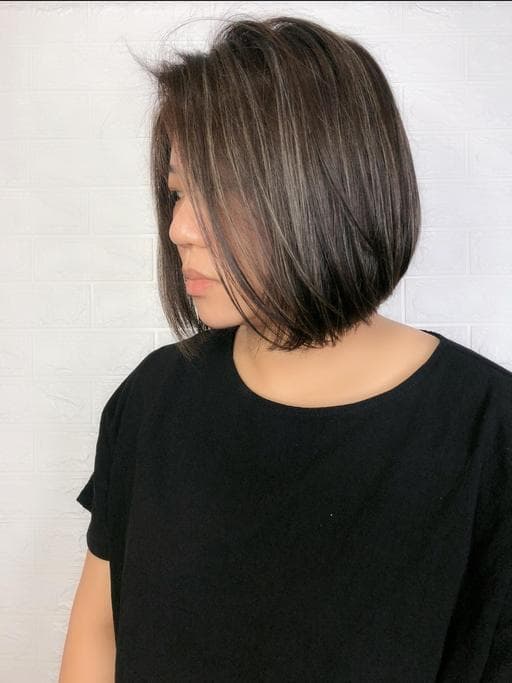 長瀏海、中性髮、balayage