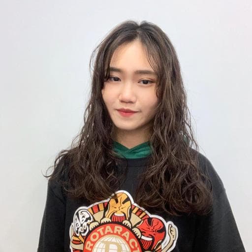 長瀏海、女生長髮、溫塑燙