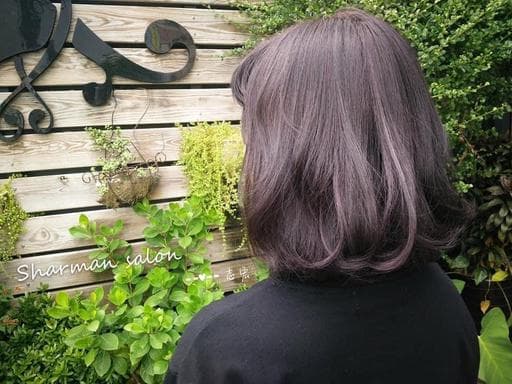女生中長髮、女生染髮、電棒造型