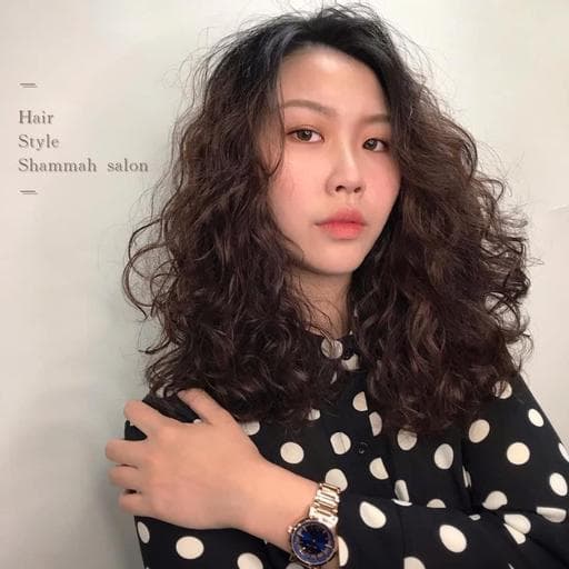 長瀏海、女生長髮、溫塑燙